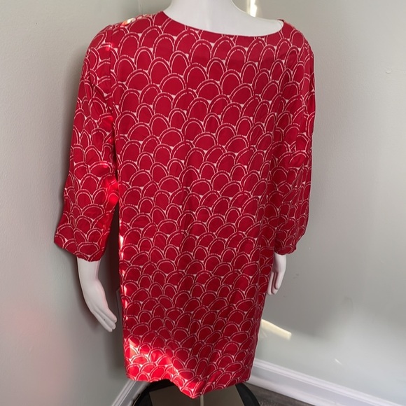 BODEN SILK INGRID SHIFT SUN DRESS FLORAL KEYHOLE - Picture 9 of 10